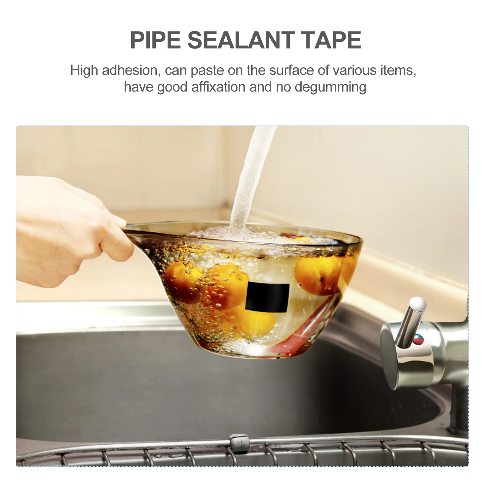 

1 Roll Waterproof Tape Strong Adhesive Leak Repair Sealant For Water Pipe Basin Carport Umbrella Easy Cut Sealing Mending Tape