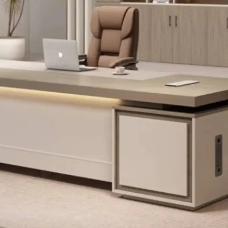 مكاتب مكتبية تنفيذية فاخرة مدير محطة عمل بيضاء مكاتب مكتب أدراج زاوية أثاث تافولينو عصري عالمي