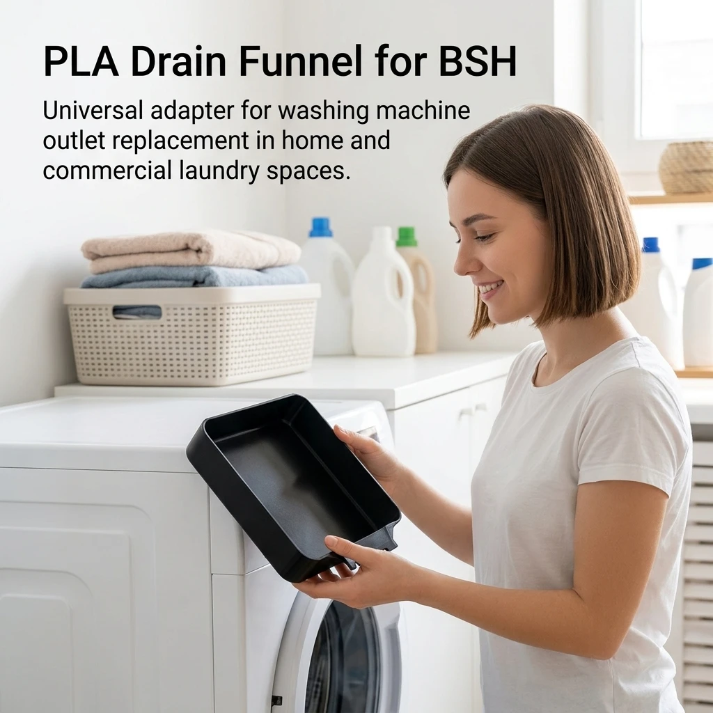 1pc Washing Machine Drain Funnel PLA Plastic Adapter for Home Laundry Compatible Outlet Fitting Durable Leakproof Tool