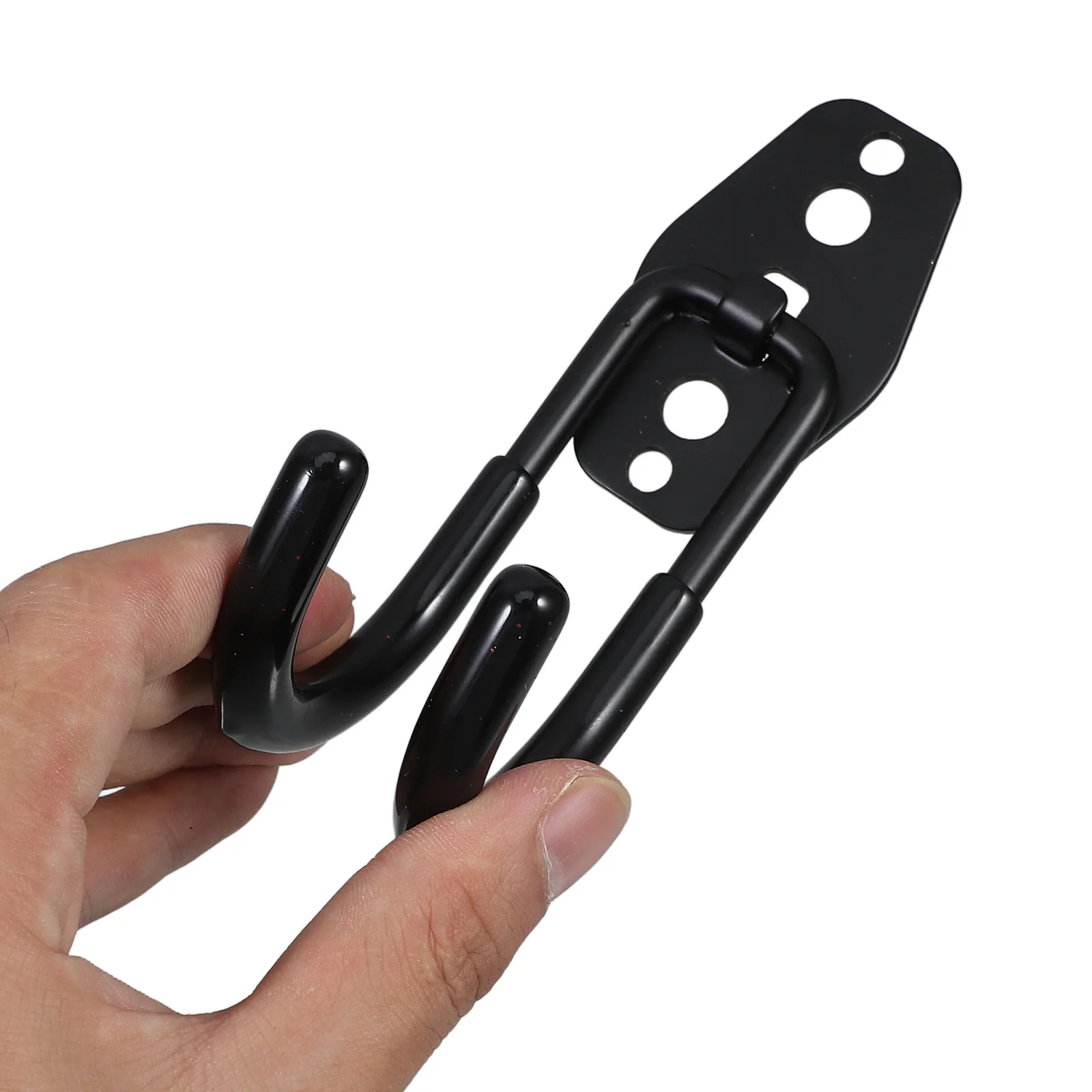 1PC Heavy Duty Iron Hook Water Hook Hose Organizer Hanging Bracket for Gardening Home (Black) gardening hook