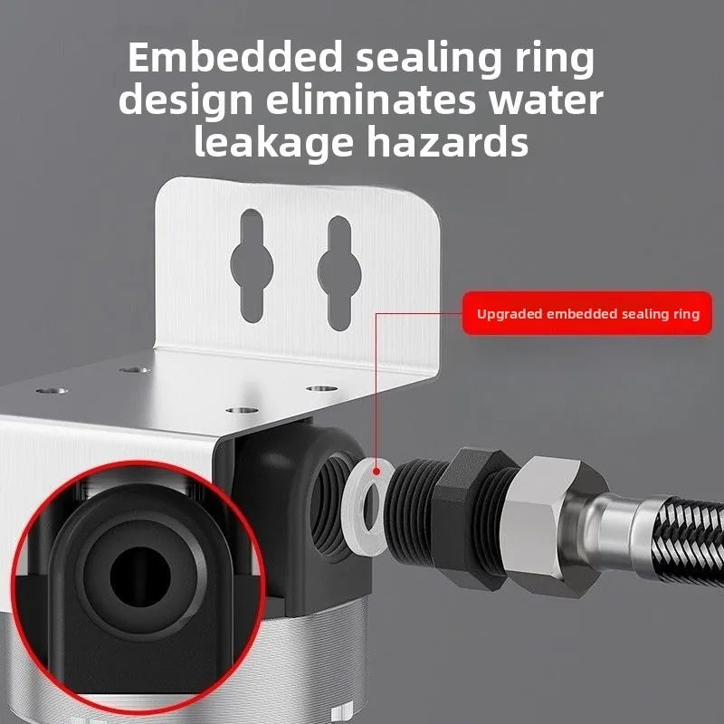 Całotworodowy filtr do wody do całego domu, obudowa filtra ze stali nierdzewnej 304, filtr do wody o wysokim przepływie z funkcją cofania, zaprojektowany na trwałość.