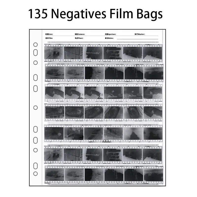 

Acid-Free Film Storage Pages - Archival Quality Negative Sleeves for 35mm & 120 Film, Transparent Protective Preservers