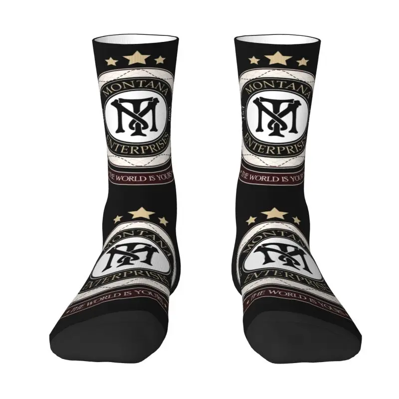 

Scarface Film Movie Dress Socks Men's Women's Warm Fashion Novelty Tony Montana Film Movie Crew Socks
