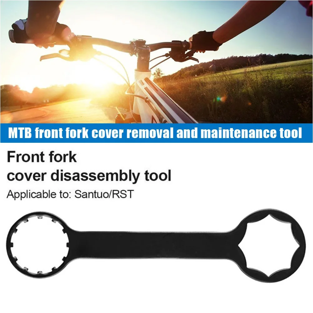 

1Pcs Front Fork Remover Tool Premium Alloy Spanner for Bike Repair Non Slip Grip Bike Accessories Front Fork Spanner