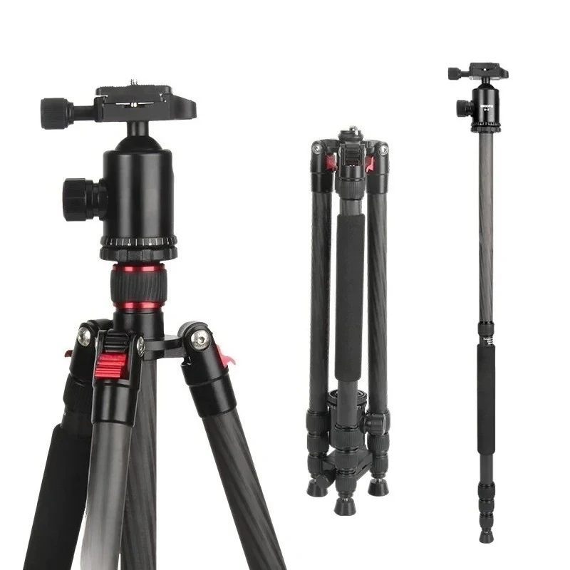 Triopo Adjustable Travel ca Vlog Ball Head Tripod Stand Price Professional Carbon Fiber Stand for Mobile Phone Tripods