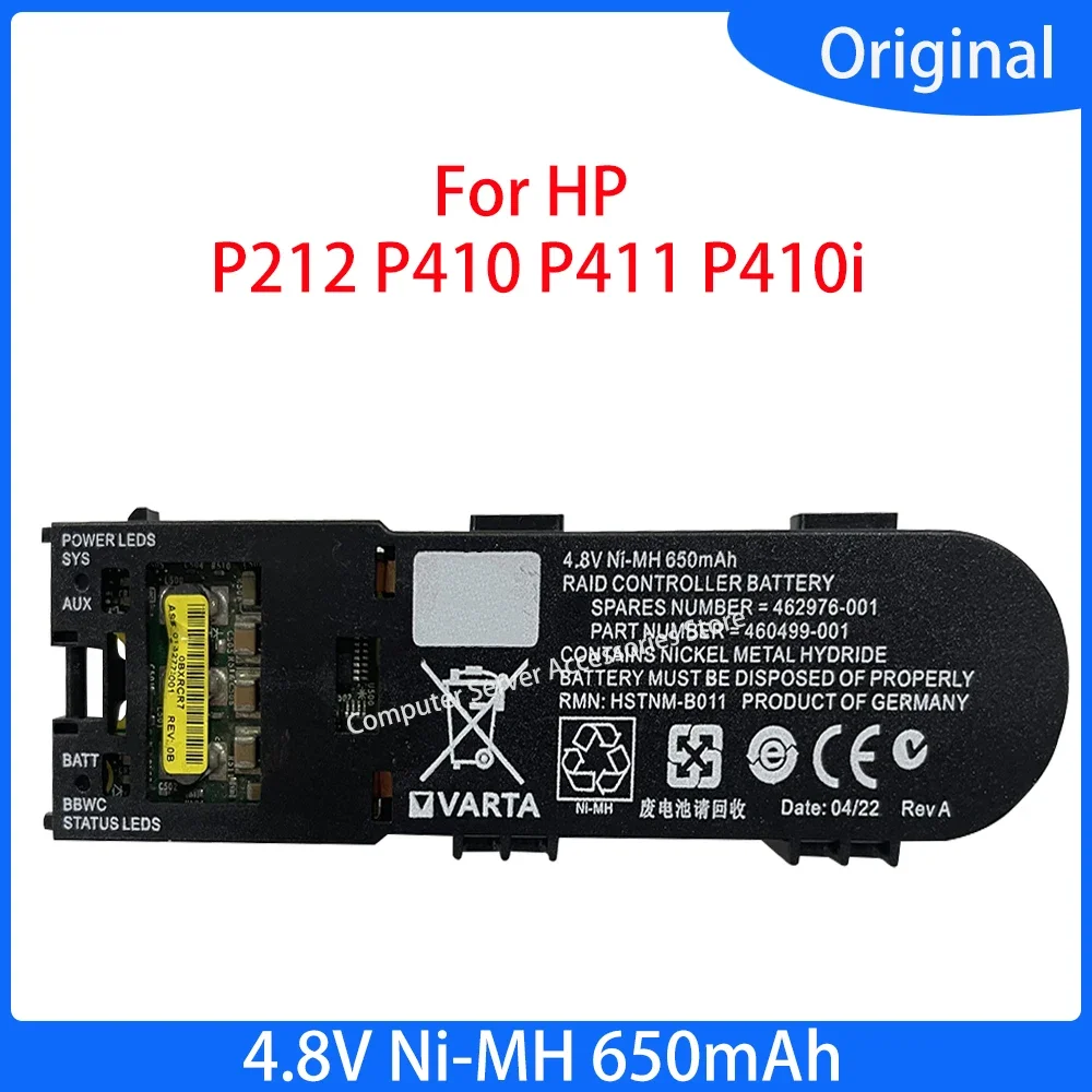 Original 4.8V Ni-MH 650mAh Battery for P212 P410 P411 P410i Server Array Card Battery 462976-001 460499-001 HSTNM-B01