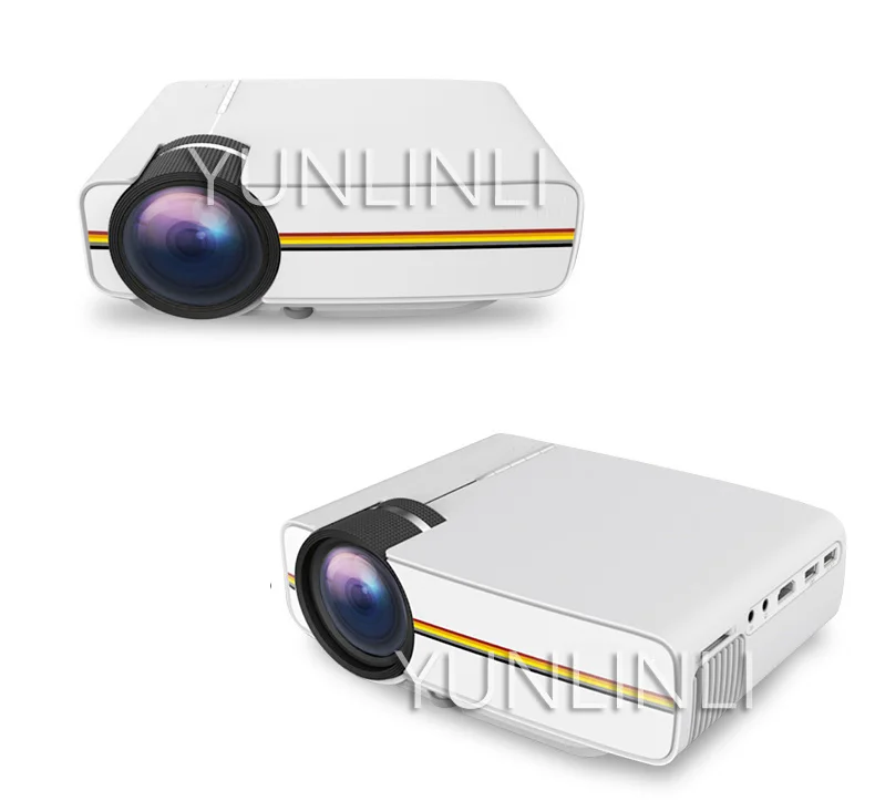 Mini Projector Wired Sync Display More stable than WIFI Beamer For Home Theater Movie YG400