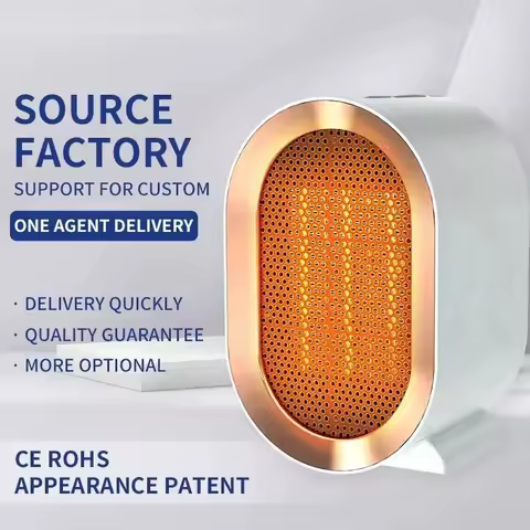 110V 220V 1200W Air Heater Household High-power Fast Heating Heater Ceramic PTC Heating Electric Heater Portable Small Sun