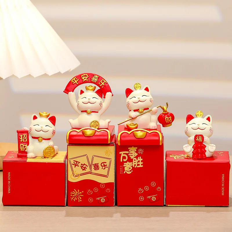 

Mobile Phone Holder Attracts Wealth, Cat High-End Feeling, Accompanied By Small Souvenirs, Desktop Decoration Ornaments