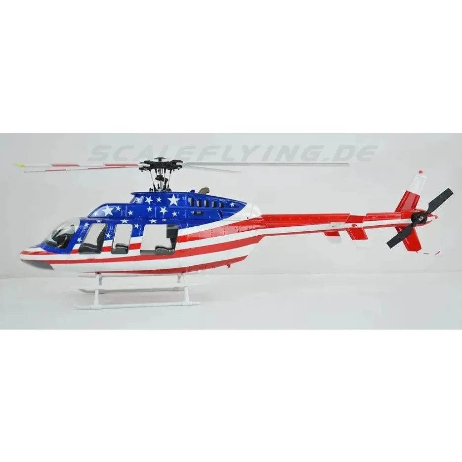 

Roban 470 Size Bell-407 RC Helicopter Glassfiber Scale Fuselage with Mechanic RC Copter Shell