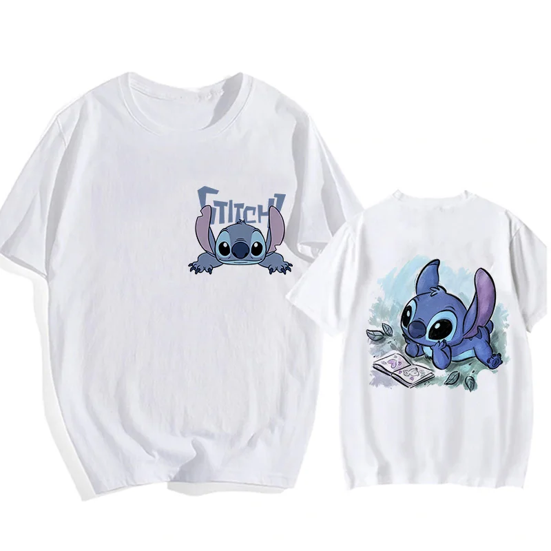 Hip Hop Shirt EU Size Unisex Disney Lilo Stitch Cartoon T Shirt Stitch Cute Manga T-shirt Y2k Graphic Tshirt Top Tees Clothes