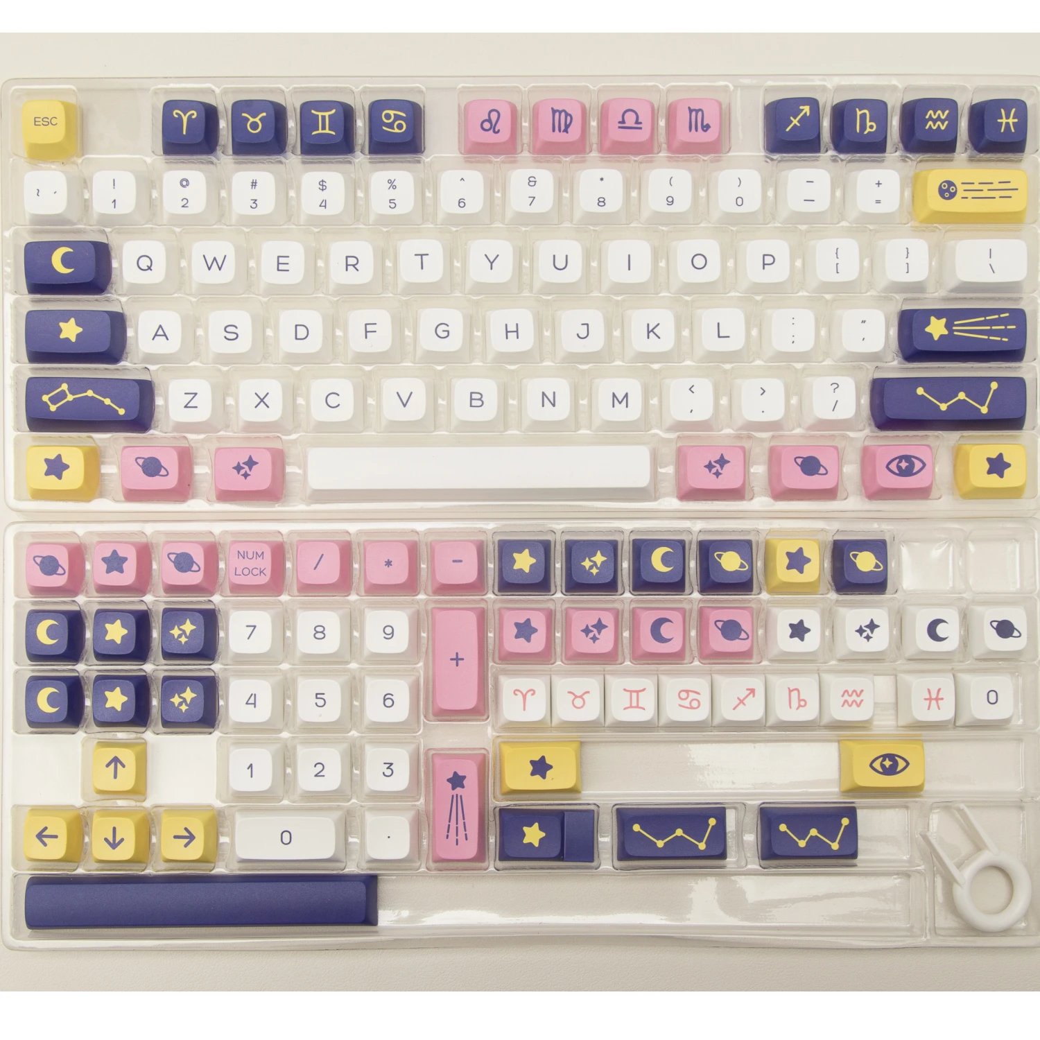 132 Keys Constellation Keycap PBT XDA Profile Keycaps For Cherry MX Switch Mechanical Keyboard Anime Cute DIY Custom Set GK61