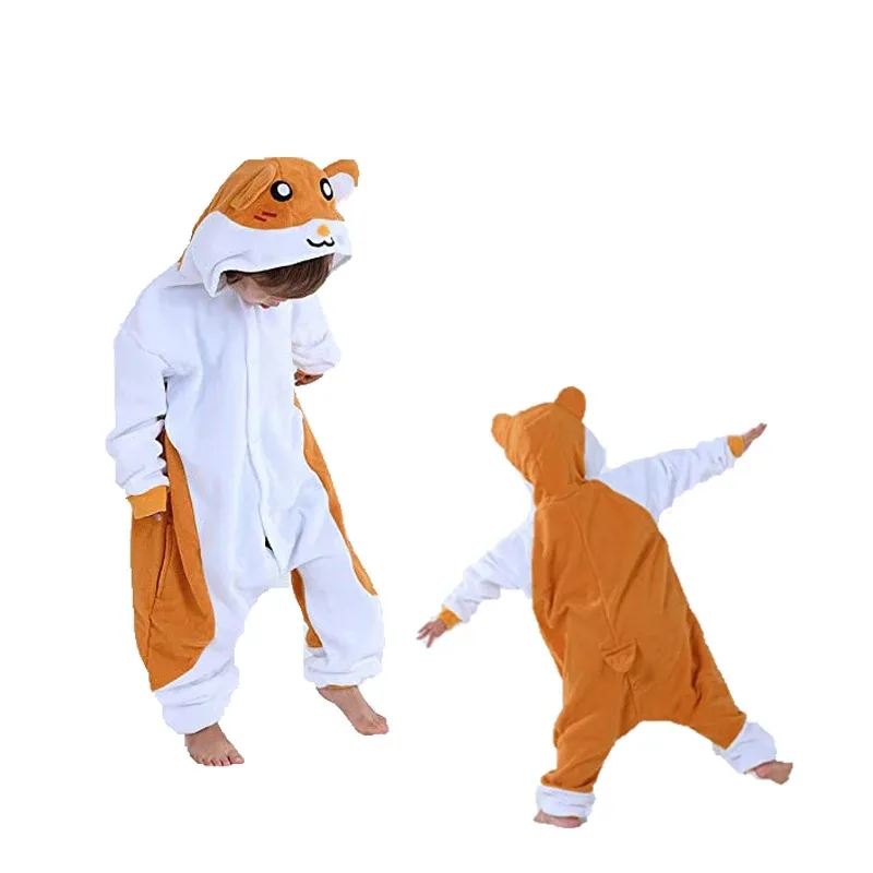 Bambini Criceto Cartoon Cosplay Onesies Pigiama Unicorno Bambini Baby Animal Pigiama di Halloween Ragazzi Ragazze Cute Hedgehog Kigurumi