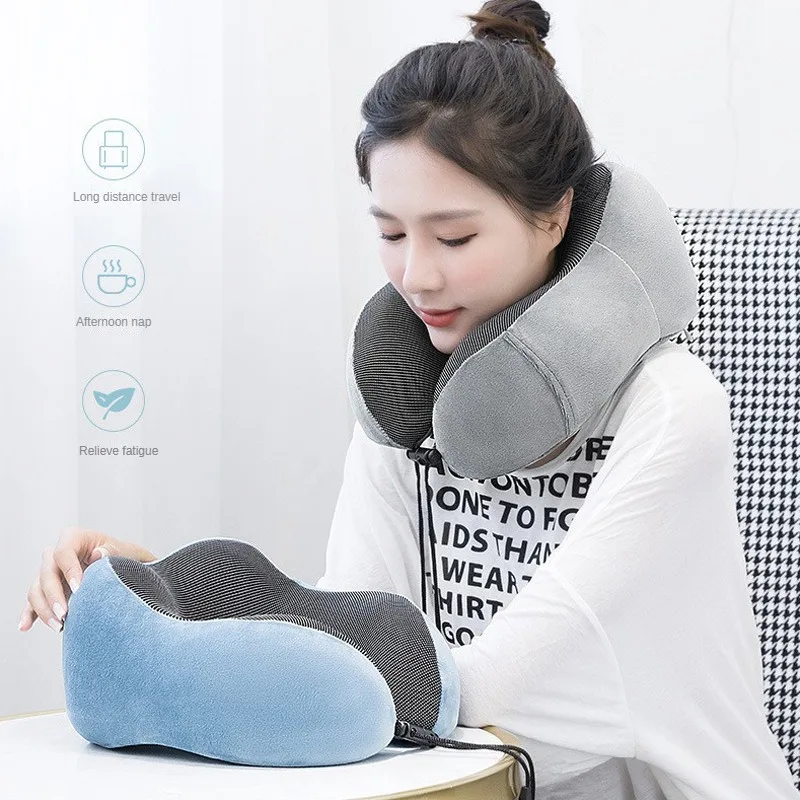 Car Pillows Memory Foam Soft Neck Supportor Travel Cushion U Shaped Neckrest Pad Cervical Interior Automobile Accessories