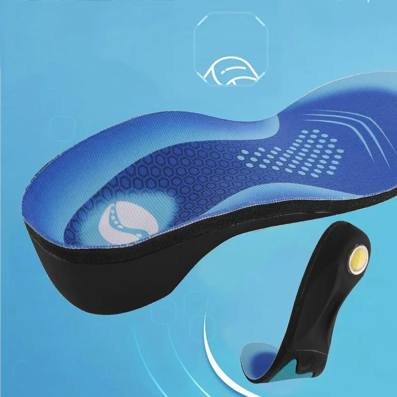 PU Sports Insoles Shock Absorption Arch Support Soft Highly Elastic