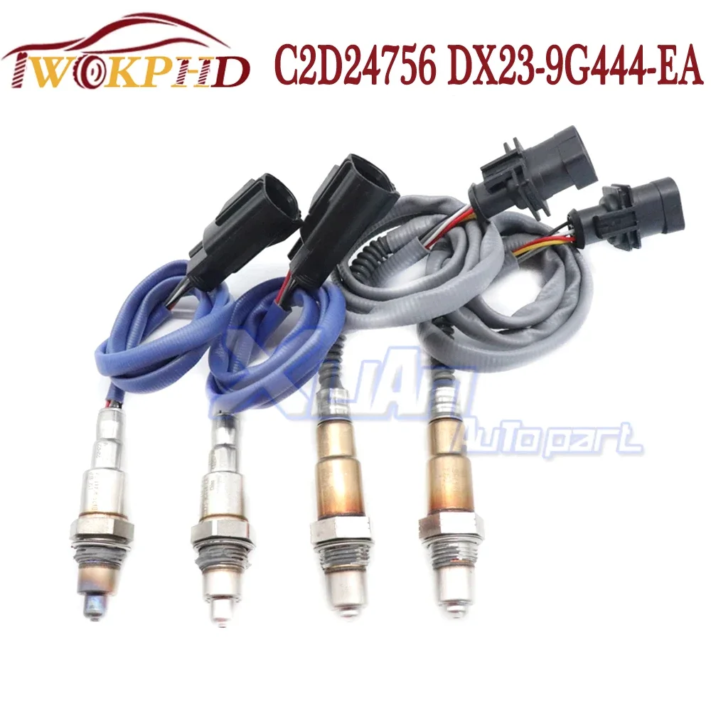 4PCS NEW CAR Air Fuel Ratio Lambda O2 Oxygen Sensor C2D24756 DX23-9G444-EA For Jaguar XF XJ F-Type F-Pace V6 3.0L 2013-2019