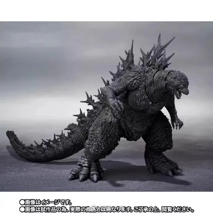 Bandai S.H.Monsterarts Godzilla Anime Figure, Versão Filme Preto e Branco, 2023 Godzilla Minus One Brinquedos para Crianças, Presente Gratuito