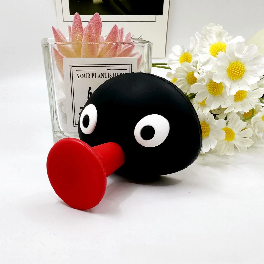 Wall Stick Hook Household New Creative Storage Accessories No Punching Non-trace 3D Cartoon Hook Cute Penguin Pout Towel Hook