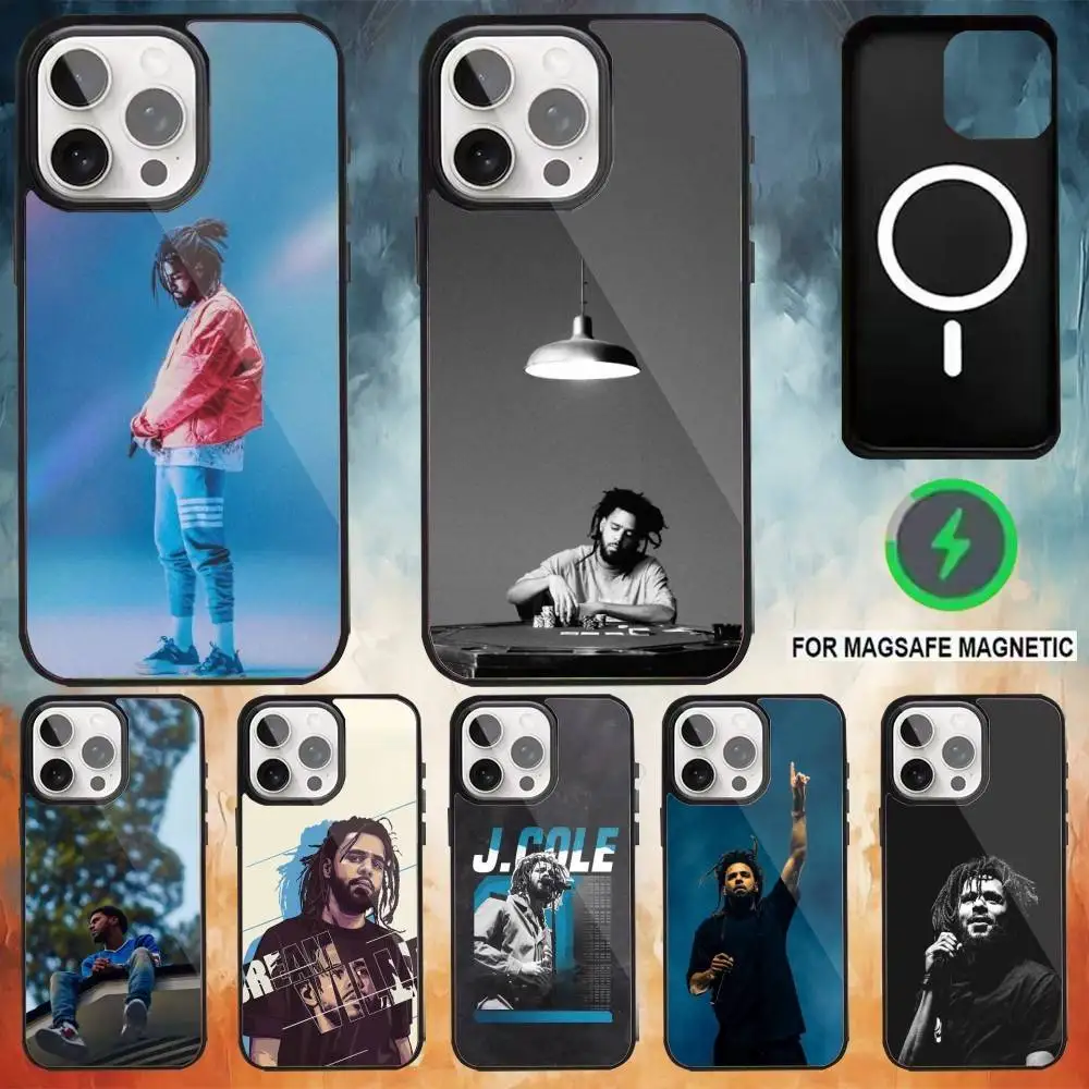 

J. rapper C-Cole Phone Case For iPhone17,16,15,14,13,12,11 Plus,Pro Max Magnetic For Magsafe Wireless Charging