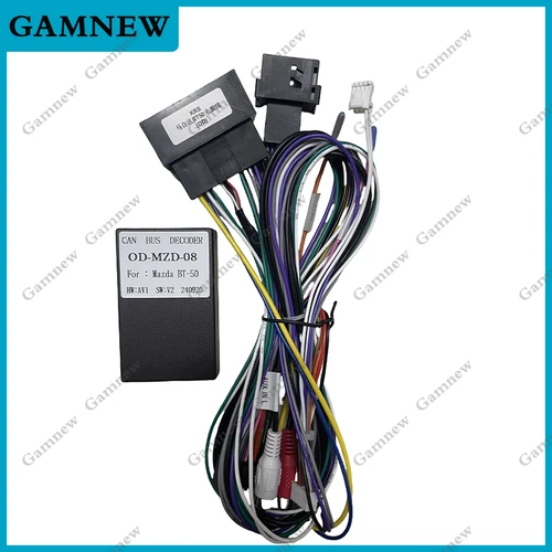 Imagen 2 del producto Adaptador de arnés de cableado de 16 pines para coche, decodificador de caja Canbus para Mazda BT-50, Cable de alimentación de Radio Android OD-Mazda-08