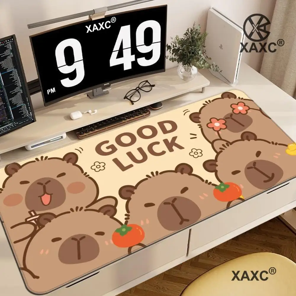 

CUTE Capybara Mouse Pad large keyboard mouse desk pad non-slip rubber gaming mouse pad laptop mouse carpet