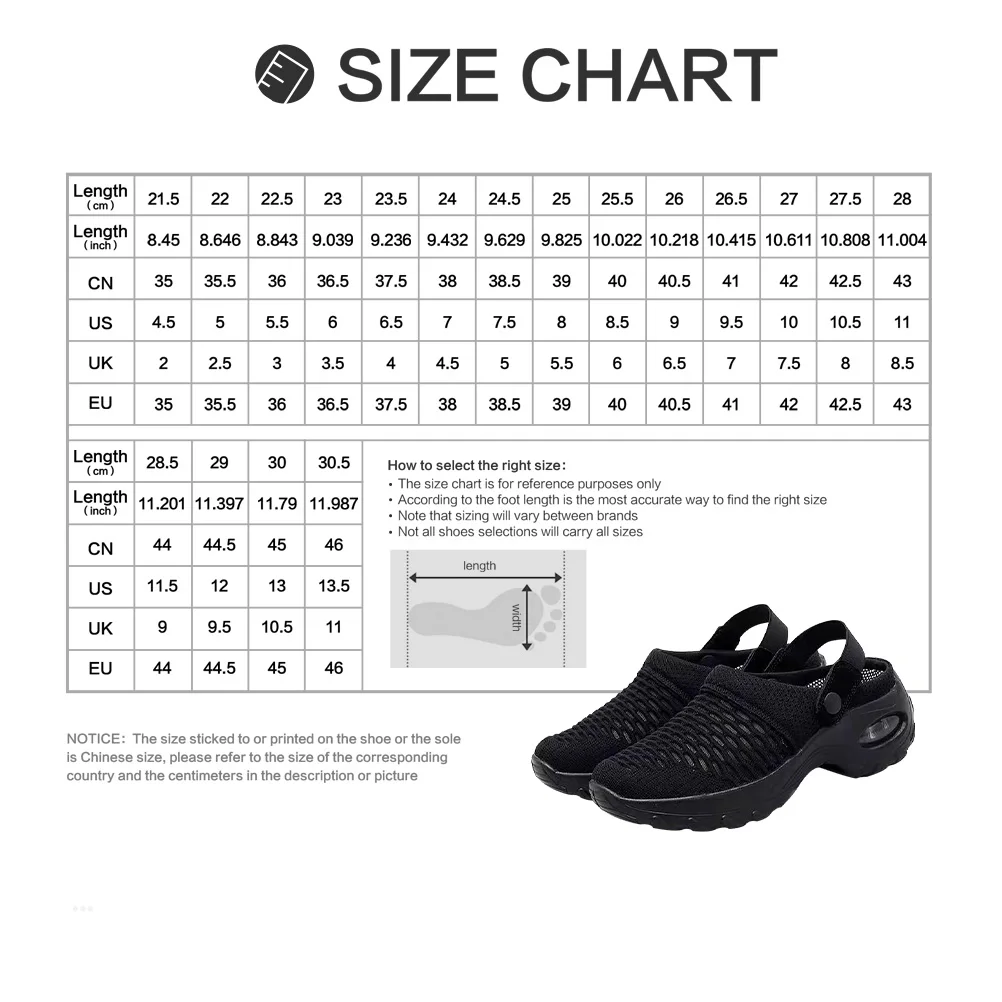 

Mesh Breathable Slippers Women Summer Half Slides Black 37 Size Lightweight Comfort Thin Sole Shoes