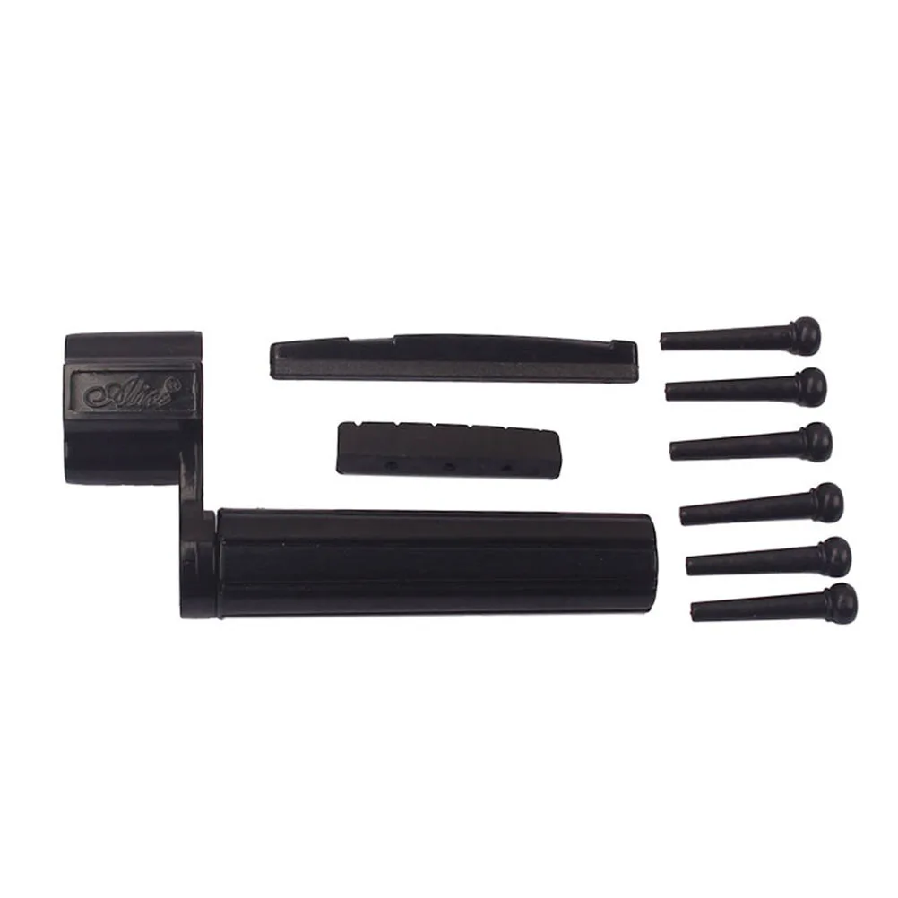 

Guitar Saddle Nut Kit Black Replacement For Guitar Repair Durable High Quality Easy Install Better Sound Performance Accessory