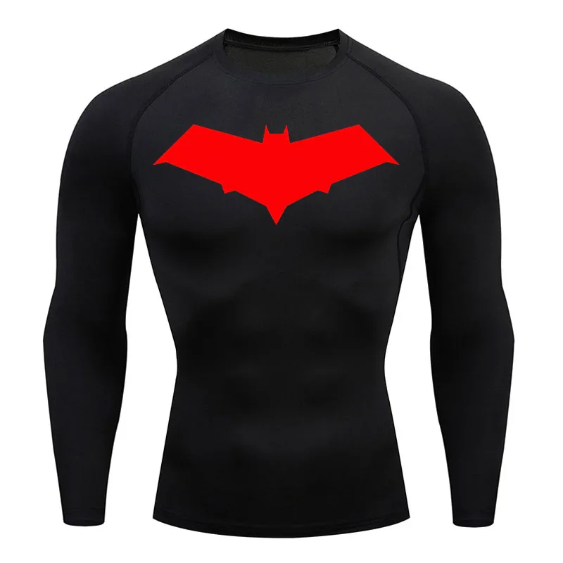 Compression Shirt Men's Running T-shirt Long sleeve Bodybuilding Fitness Top Sweat Gym Workout Second Skin rashgarda MMA Short