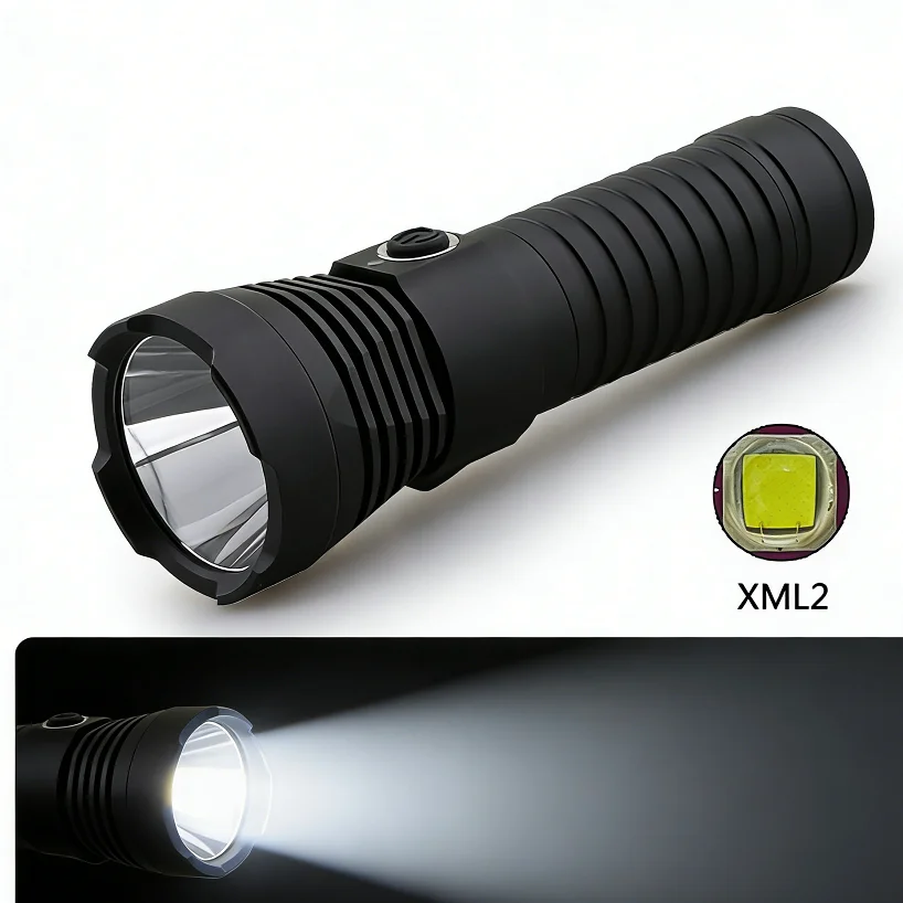 

Мощный фонарь с фиксированным фокусом, USB-перезаряжаемый, портативный, водонепроницаемый, для дома и улицы