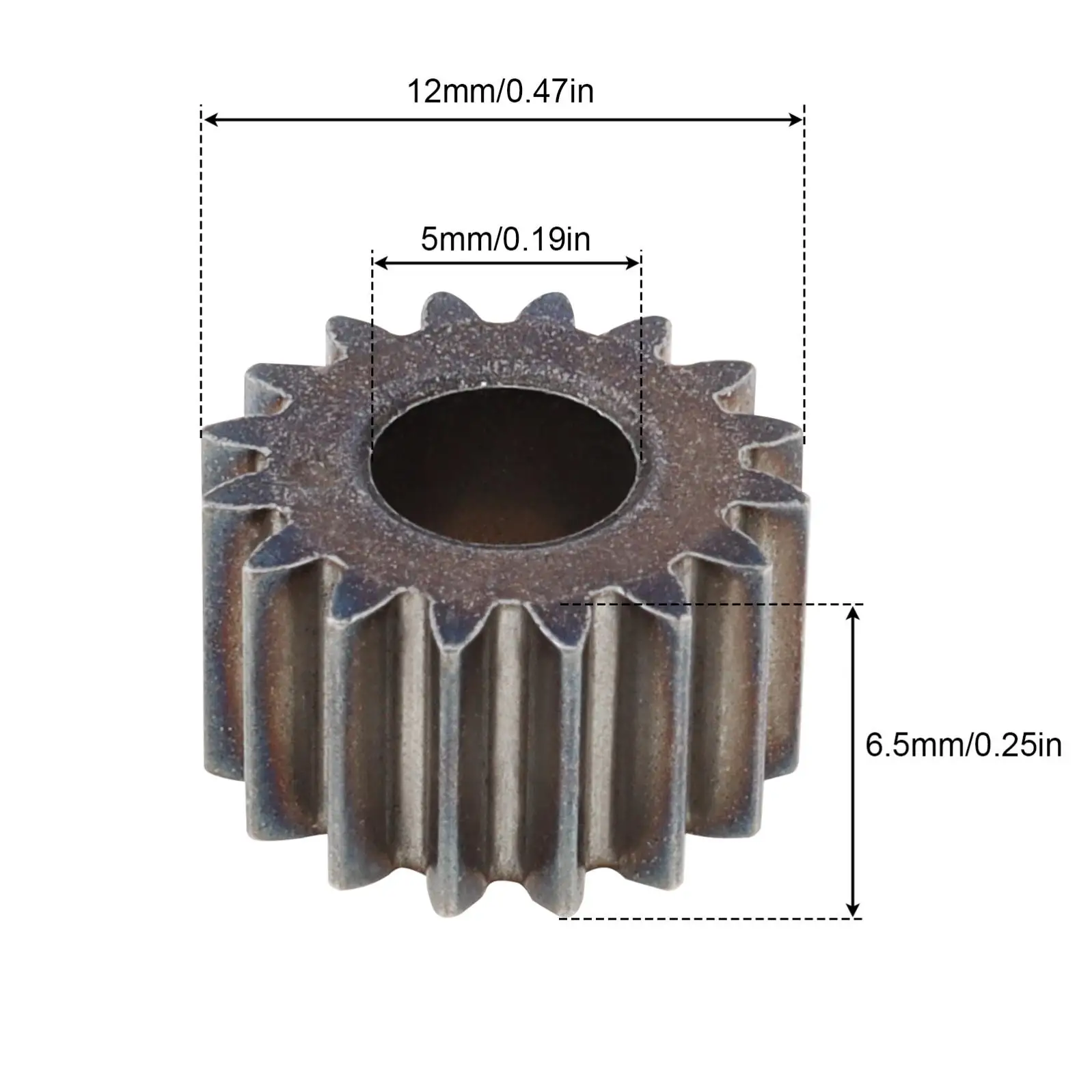 16 Teeth 5mm Hole Diameter Replaceable Motor Gear for 775 795 755 DC Motor 10.8V-21V Replaceable Electric Motor