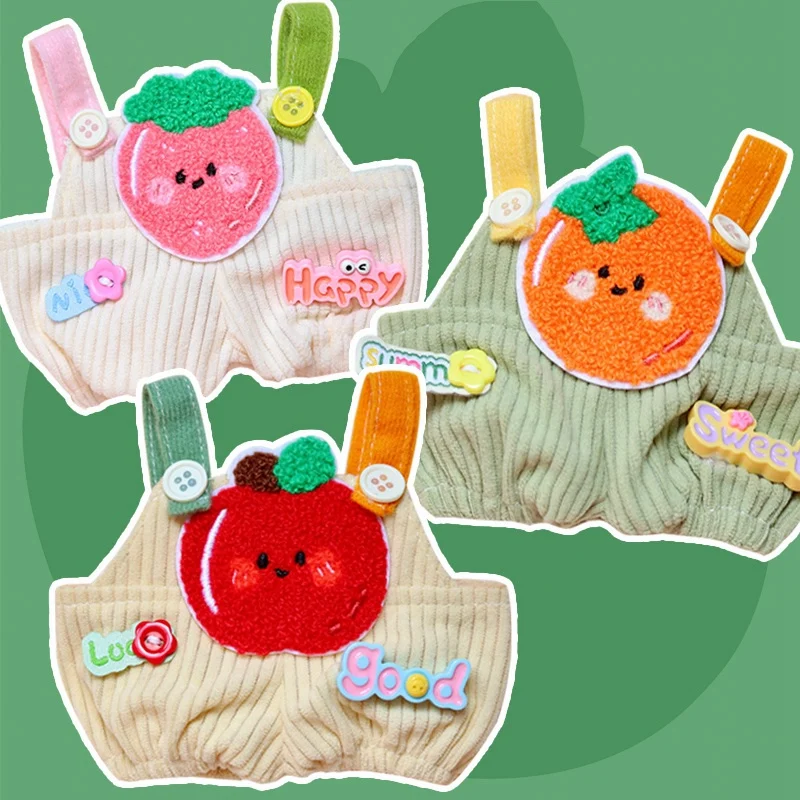 

Одежда для кукол 20 см, летние милые комбинезоны с фруктами/животными, вельветовый наряд, хлопковые комбинезоны для кукол, костюм, аксессуары для одежды