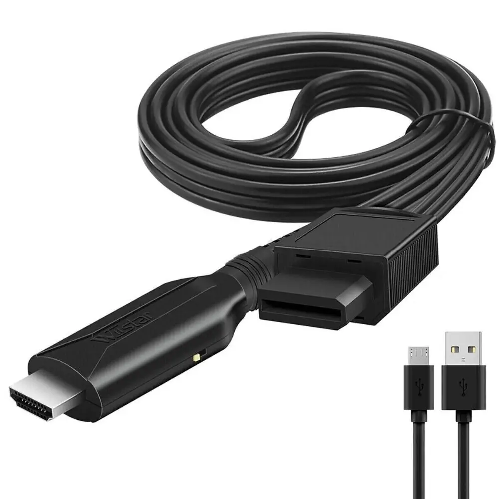 

Durable Wii to HDMI -compatible Wii Input to HDMI Adapter HD 1080P PC HDTV Video Audio Output Adapter HDMI Cable Converter Cable