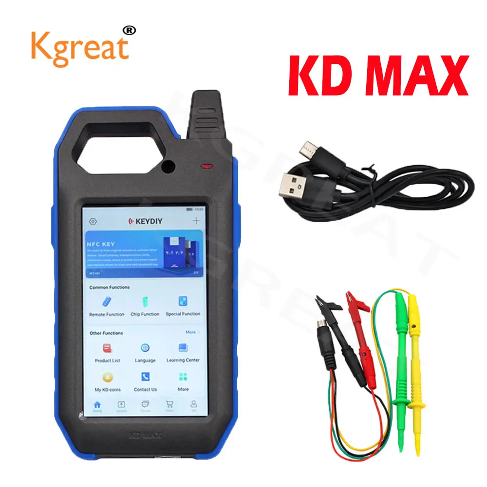 

KEYDIY KDMAX Car Key Programmer Auto Remote Generator / Chip Reader / Frequency Tester Mutil-functional Smart Device + Chip
