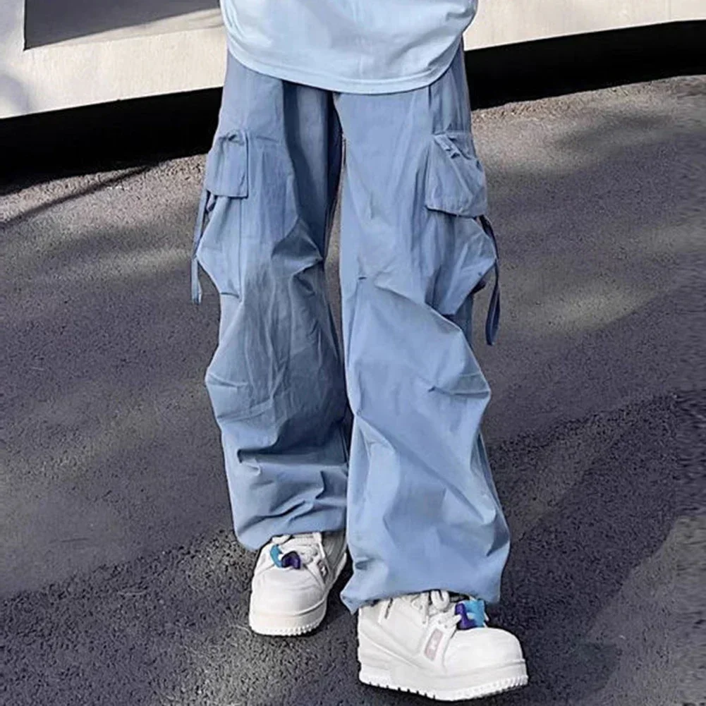 

Mens Parachute-Style Loose Oversized Cargo Pants Fashion Hip-hop Y2K Streetwear