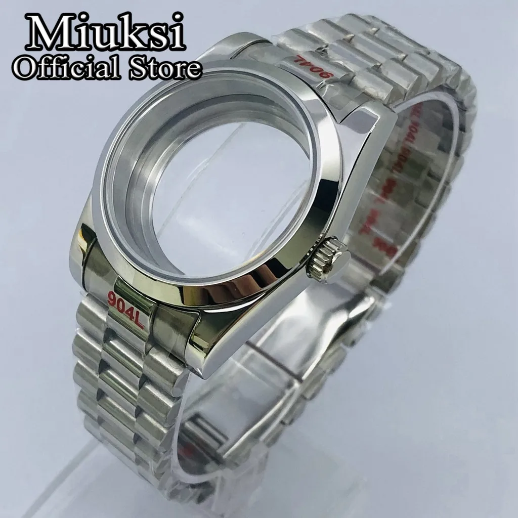 

Miuksi 36mm/40mm sterile watch case sapphire glass fit NH35 NH36 NH34 ETA2824 2836 Miyota8215 PT5000 DG2813 3804 movement