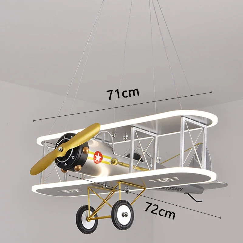 Nordic Kinderkamer Decoratieve Hanglamp Led Vliegtuig Plafondlamp Voor Slaapkamer Bed Kroonluchter Indoor Hangende Lampen - afbeelding 1