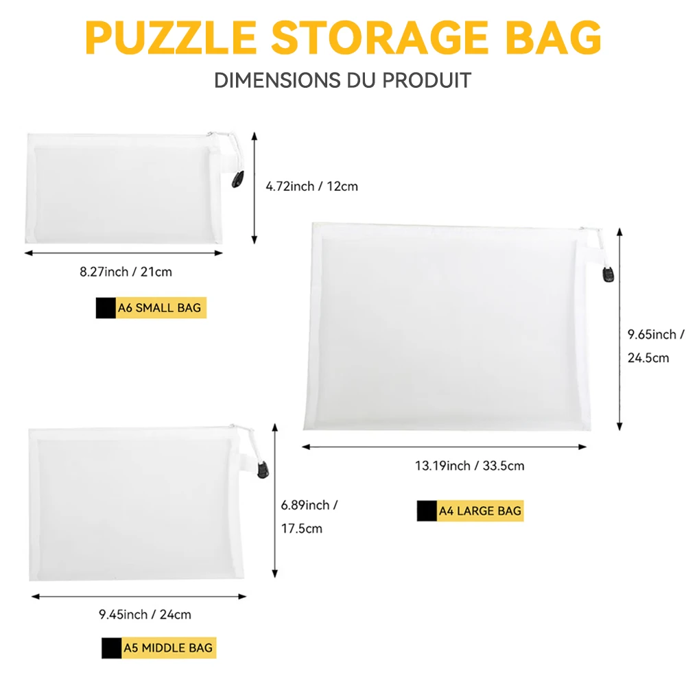 منظم غرفة الأطفال لحقيبة تخزين ألعاب الألغاز ولوحة مكعبات البناء، جيب بسحاب للمدرسة والمنزل والمكتب والسفر