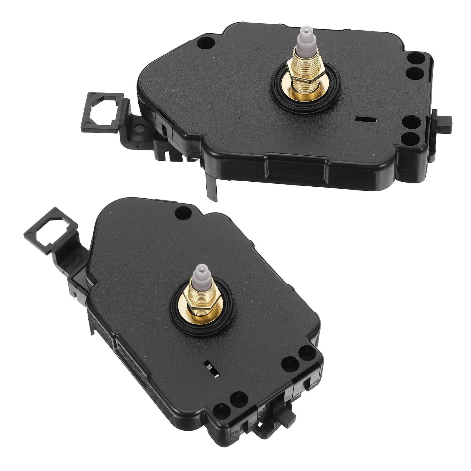 2Pcs Long Shaft Quartz Pendulum Clock Mechanism Silent Movement Replacement DIY Wall Clock Repair Kit Components Sweep Movement