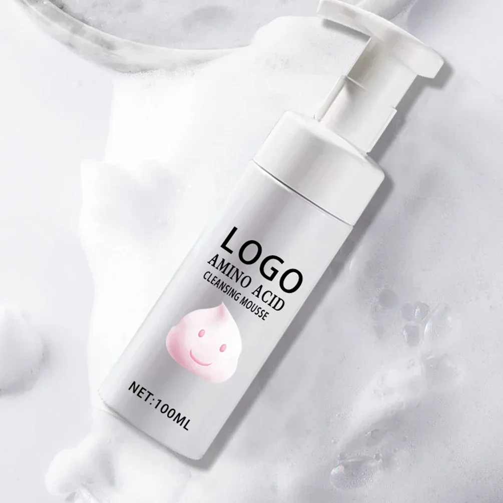 Custom Logo Camellia Reinigende Mousse Private Label 100Ml Vochtinbrengende Crème Krachtige Make-Up Verwijderaar Schuimende Aminozuur Unisex Cleanser