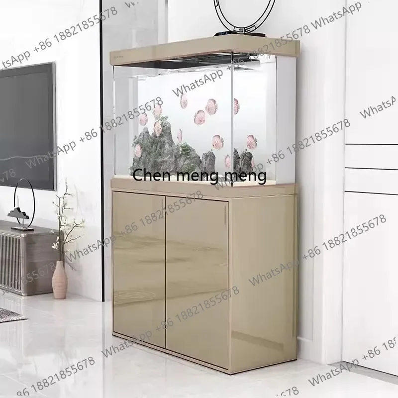

CC182 Live Fishing Tub Luxury Aquarium Indoors Hotel Ornamental Fish Indoors Aquarium New Style Floor Home Furniture El Acuario
