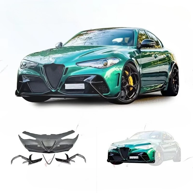 

Car Bumper Modification Carbon Fiber Front Bumper Suitable for Alfa Romeo Giulia Modified GTAM Body Kit Decorative Accessoriescu