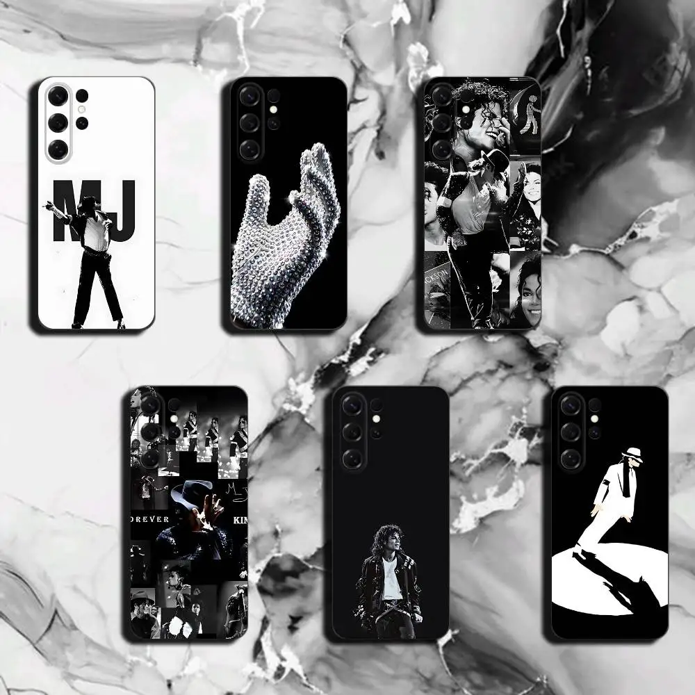 Чехол M-Michael Jackson для Samsung S26 25 24 23 22 21 Ultra, мягкий силиконовый чехол Liquid Silicone Plus