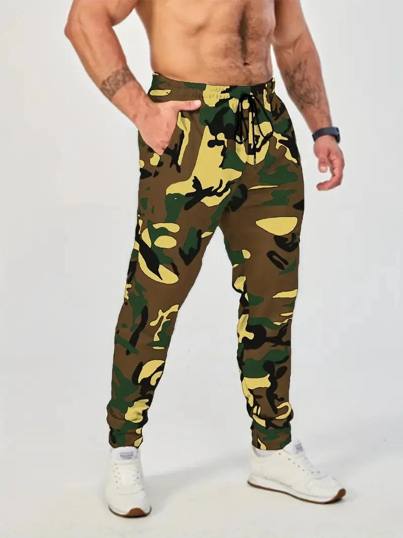 Camouflage Series Jogging Pants For Men's Fitness Running Training Pants New Seasonal Elastic And Comfortable ML4