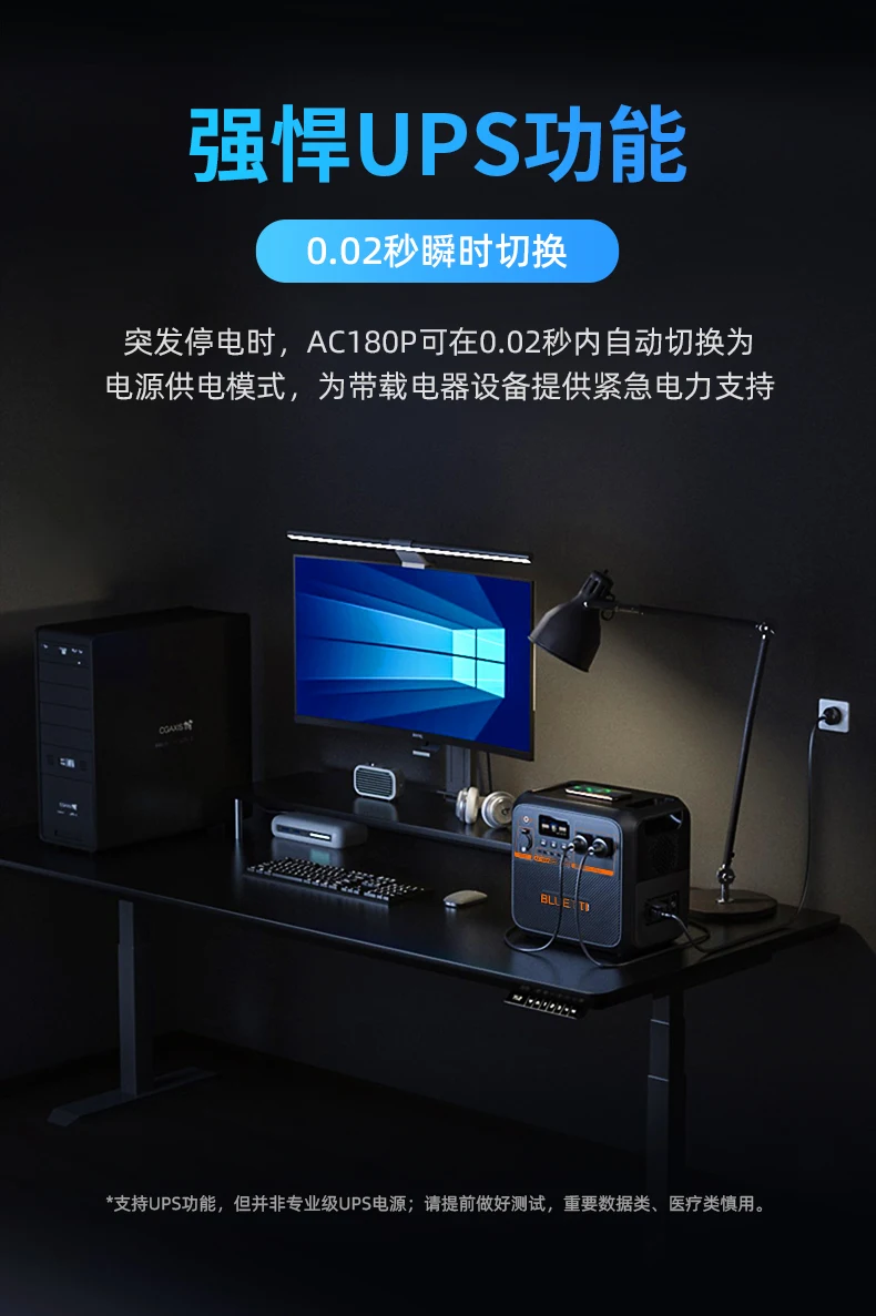 AC180P litio ferro fosfato alimentatore esterno batteria ad alta potenza batteria di emergenza domestica auto 220V