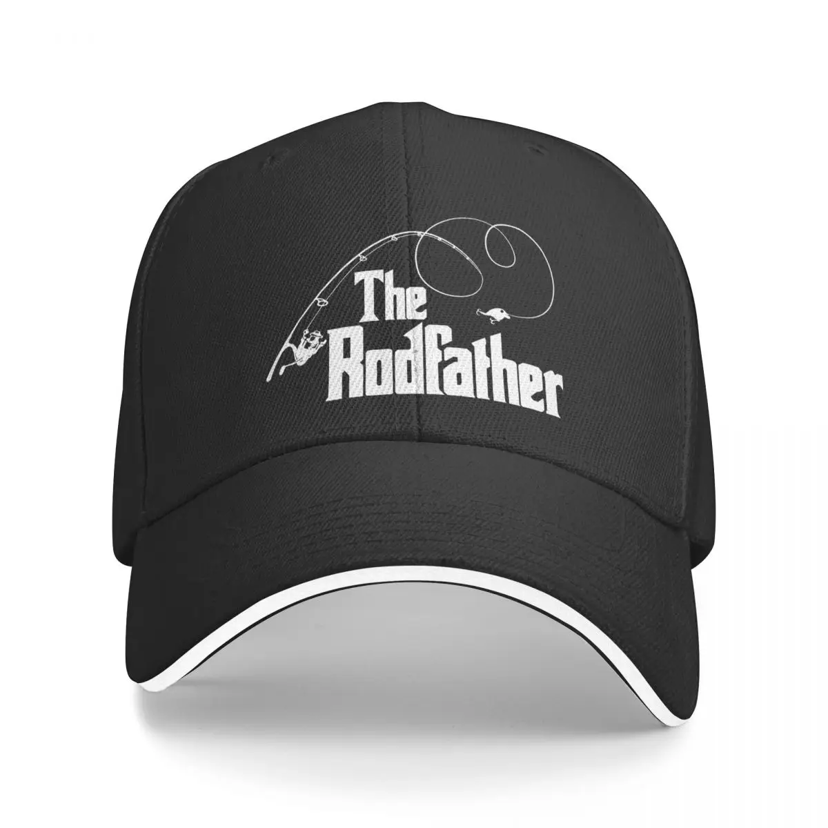 The Rodfather Parody Essential Fishing Washed Men's Baseball Cap Sunprotection Trucker Snapback Caps Dad Hat Golf Hats