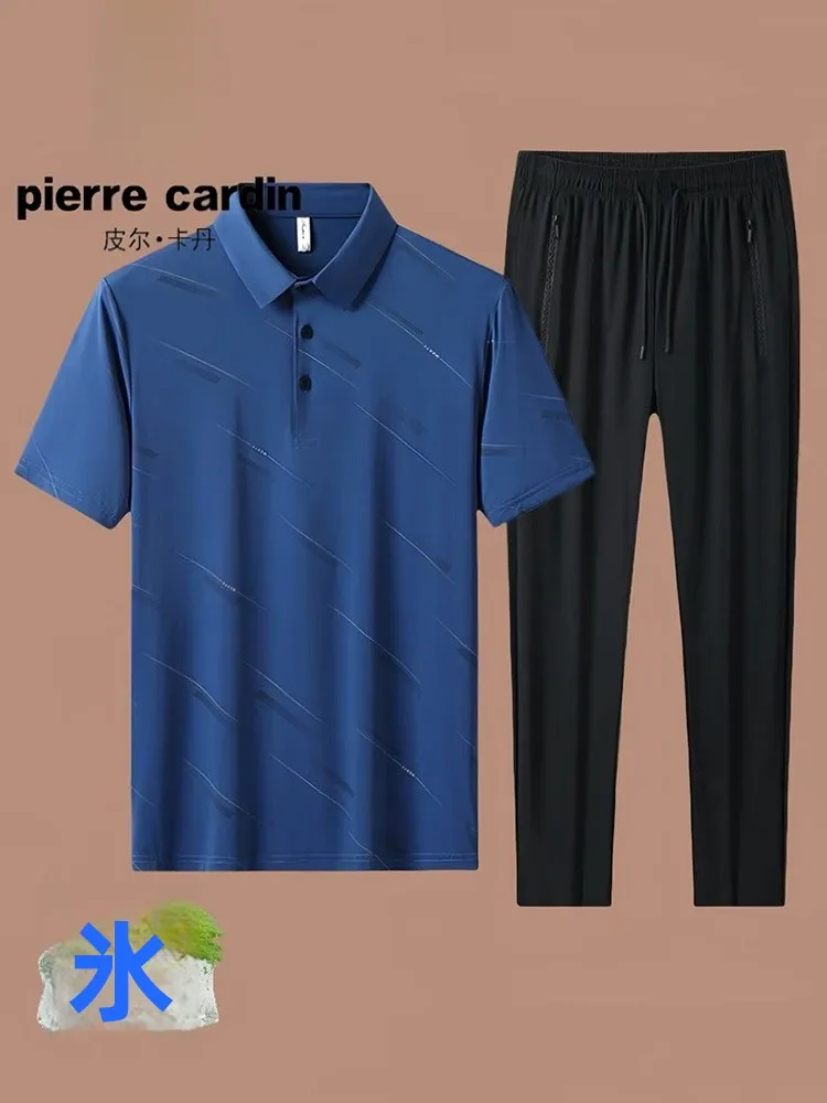 completo-sportivo-estivo-pierre-cardin-in-seta-ghiaccio-da-uomo-vestibilita-ampia-per-corsa-sottile-due-pezzi-confortevole-traspirante-in-poliestere