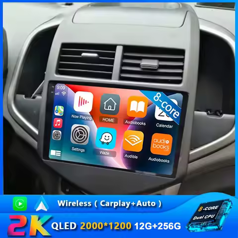 8Core 5G 2din Android 15 Car Radio Multimedia Player For Chevrolet Aveo 2 Sonic T300 Autoradio CarPlay Navigation GPS