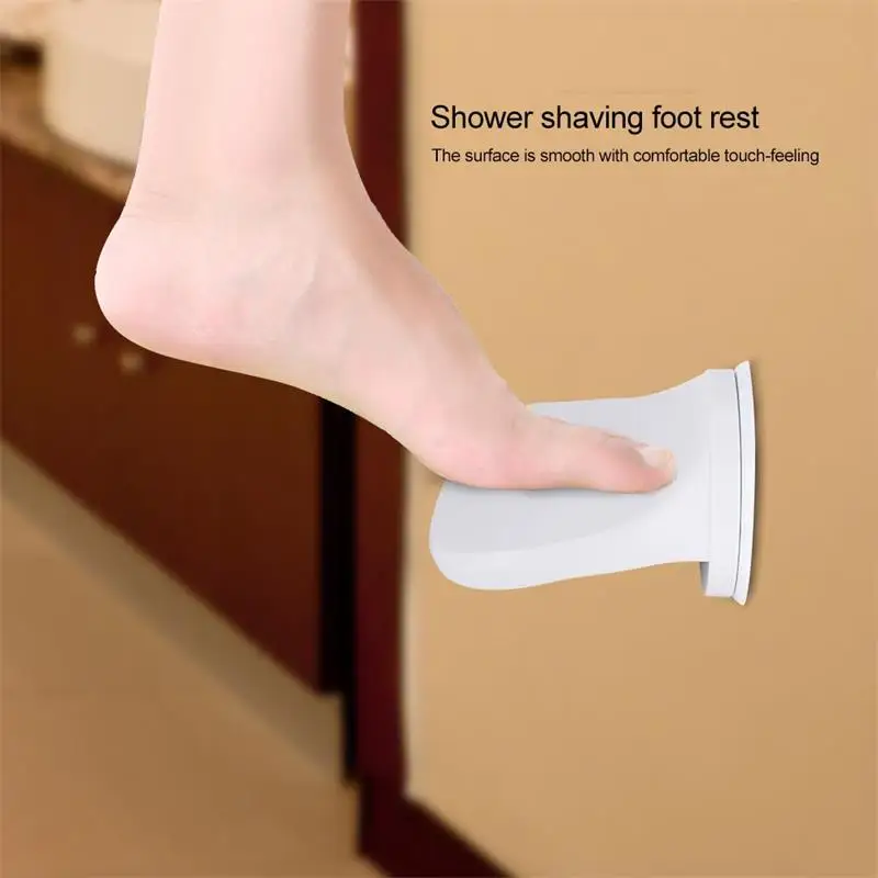 Bathroom Shower Foot Rest Shaving Leg Step Aid Grip Holder Pedal Step Suction Cup Non Slip Foot Pedal Wash Feet