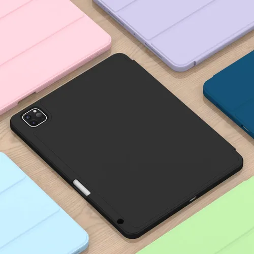 Imagen 2 del producto Nueva funda inteligente para IPad Pro M5 M4 11 13 pulgadas 2025 12,9 A16 11th 10th Air 7 6 M3 M2 con soporte para bolígrafo S cubierta de cuero PU a prueba de golpes