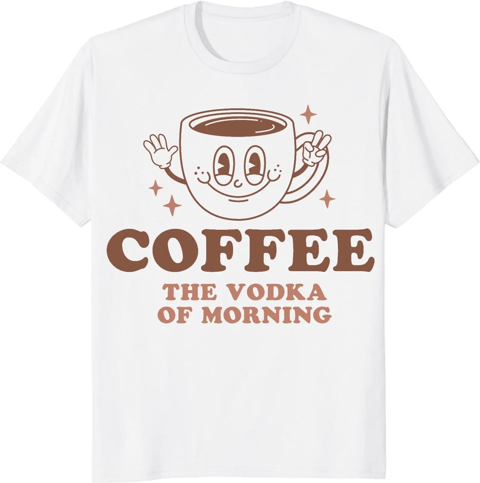 

Funny Coffee T-shirt Coffee Is the Vodka Of The Morning Coffee Lovers Tee Shirt